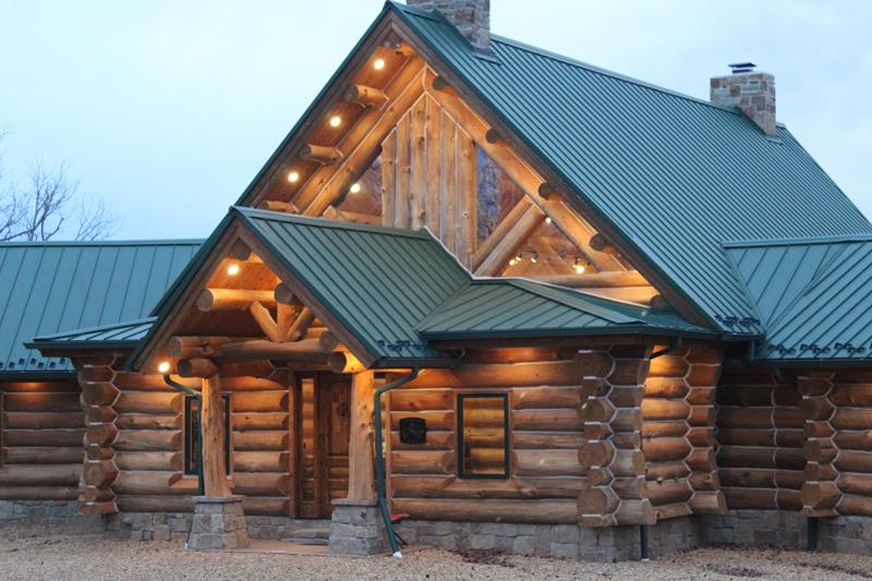 Rustic Ozark Log Cabins Home